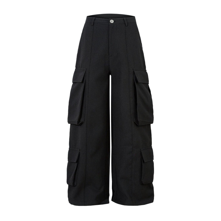 Mein Shop 0 Retro Spring Black Cargo Pants—3855