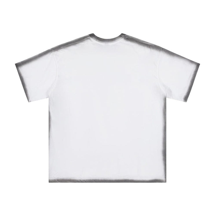 Mein Shop 0 Spray Painting Outline Short Sleeve Men's High Street Design Sense