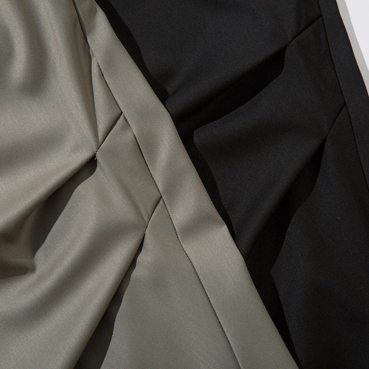 Mein Shop 0 TALKLESS Pleated Niche Wide Leg Straight Pants--1132