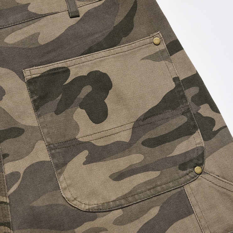 Mein Shop 0 TALKLESS Retro Camouflage Pants--1129