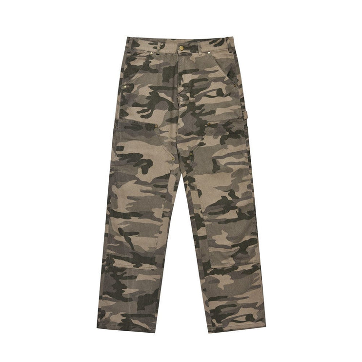 Mein Shop 0 TALKLESS Retro Camouflage Pants--1129