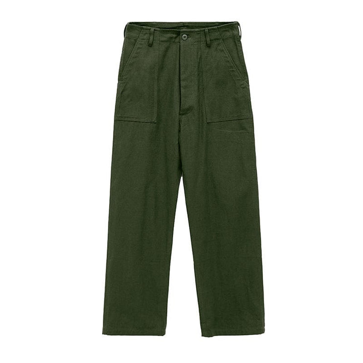 Mein Shop 0 TALKLESS Solid Color Retro Casual Pants--4566