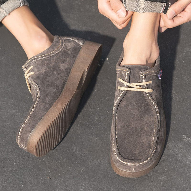 Mein Shop 0 Trendy British Leather Sneakers—-8101