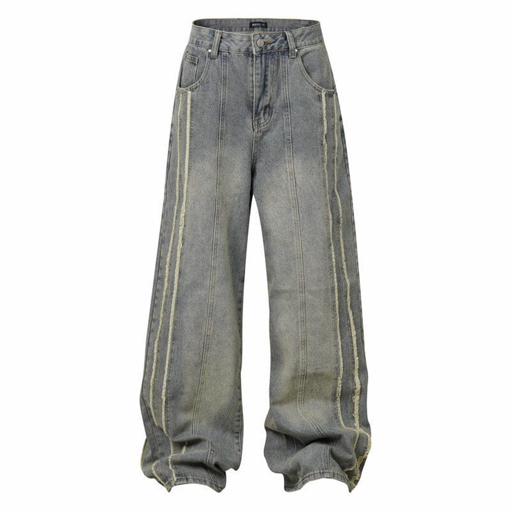 Mein Shop 0 Vintage Stripe Distressed Jeans—7522