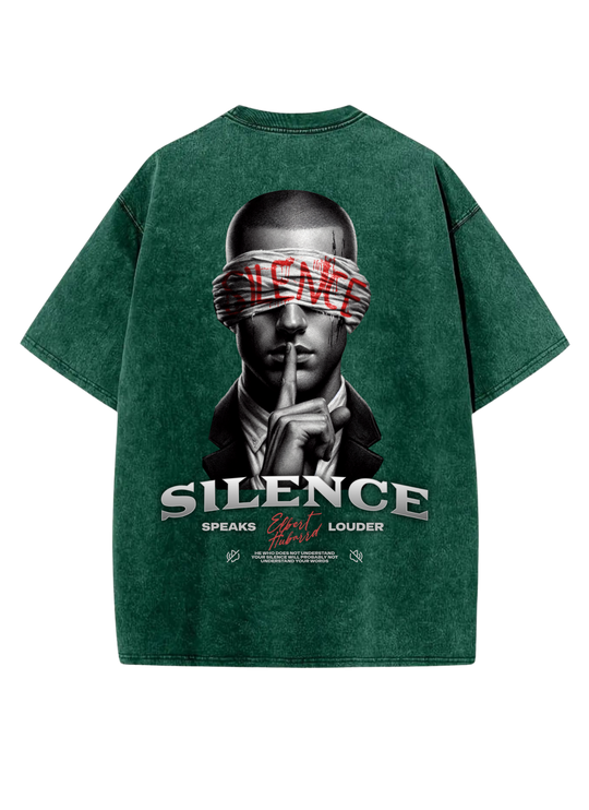 TALKLESS : Silence Crew Neck T-Shirt—1801 - TALKLESSFASHION