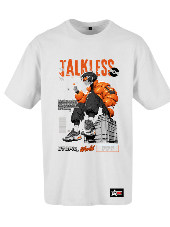 TALKLESS unisex oversize T-Shirt Short sleeve streetwear - TALKLESSFASHION