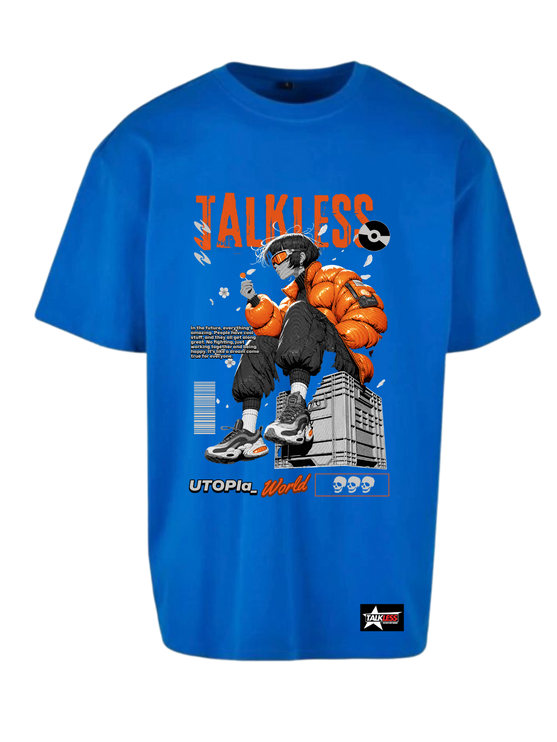 TALKLESS unisex oversize T-Shirt Short sleeve streetwear - TALKLESSFASHION