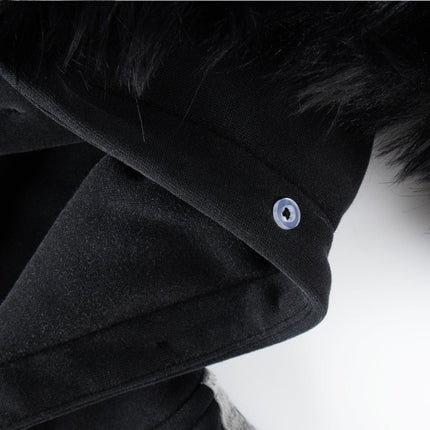 TALKLESSFASHION American fur collar detachable hooded fleece sweatshirt for women 2025 winter loose tie-dye distressed cardigan jacket for men