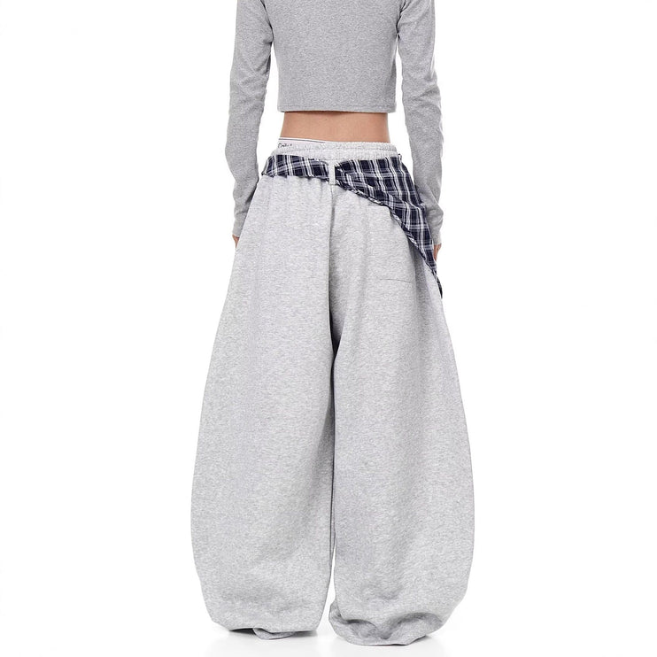 TALKLESSFASHION American ins style Korean trend corset slacks women's autumn loose drape dancing must-have jazz dance scimitar pants