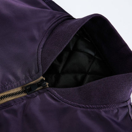 TALKLESSFASHION American Retro Padded Bomber Jacket