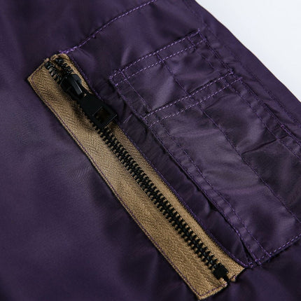 TALKLESSFASHION American Retro Padded Bomber Jacket