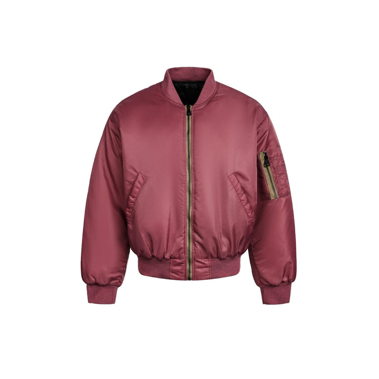 TALKLESSFASHION American Retro Padded Bomber Jacket
