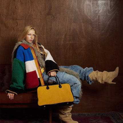 TALKLESSFASHION Bauhaus Geometric Lambswool Jacket