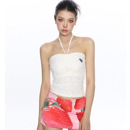 TALKLESSFASHION BIGGOLD sexy hot girl halterneck strap bandeau vest women's summer pure desire vacation style slimming sleeveless top