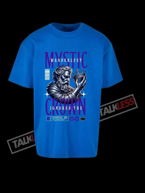 TALKLESSFASHION Blue / S MYSTIC CROWN unisex oversize T-Shirt Short sleeve