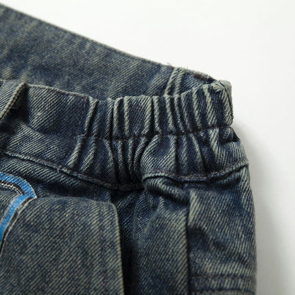 TALKLESSFASHION Camouflage Contrast Stitched Jeans