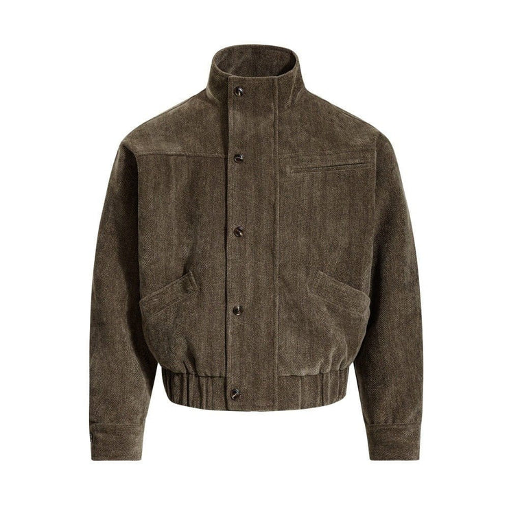 TALKLESSFASHION Cargo Stand-Up Collar High Street Jacket