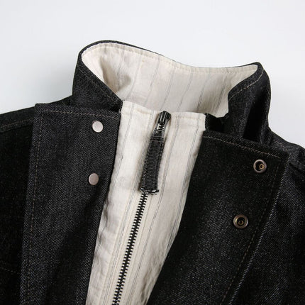 TALKLESSFASHION Chaotic Contrast Patchwork Street Jacket