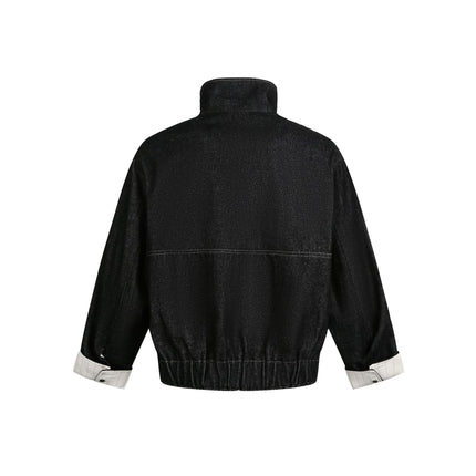 TALKLESSFASHION Chaotic Contrast Patchwork Street Jacket