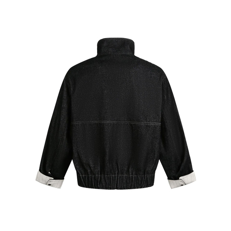 TALKLESSFASHION Chaotic Contrast Patchwork Street Jacket