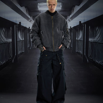 TALKLESSFASHION Corduroy Shruffle Thickened Jacket