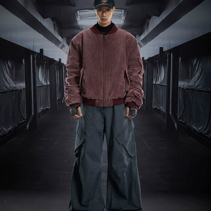 TALKLESSFASHION Corduroy Shruffle Thickened Jacket