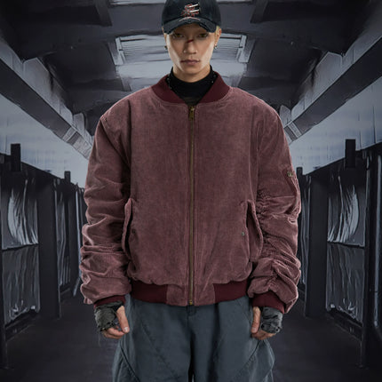 TALKLESSFASHION Corduroy Shruffle Thickened Jacket