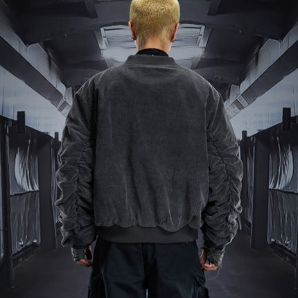 TALKLESSFASHION Corduroy Shruffle Thickened Jacket