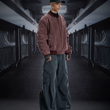 TALKLESSFASHION Corduroy Shruffle Thickened Jacket