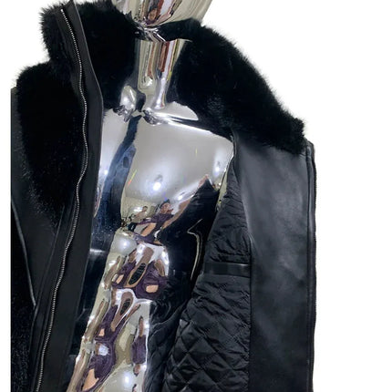 TALKLESSFASHION Cropped Color Block Padded Jacket