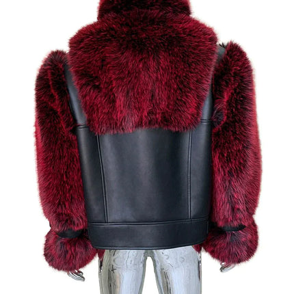 TALKLESSFASHION Cropped Color Block Padded Jacket