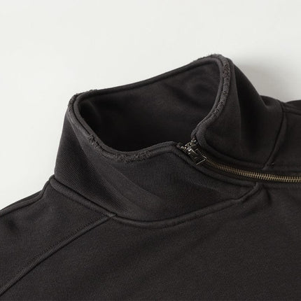 TALKLESSFASHION Deconstructed Gradient Zipper Jacket