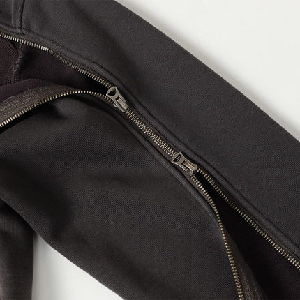 TALKLESSFASHION Deconstructed Gradient Zipper Jacket