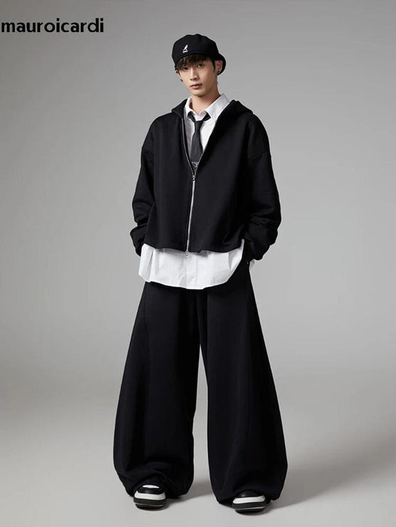 TALKLESSFASHION Elastic Waist Flowy Baggy Pants------4995