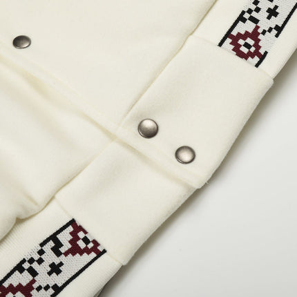 TALKLESSFASHION Embroidery Campus Style Cotton jacket