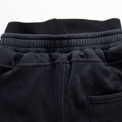 TALKLESSFASHION Fall 2025 American high street dirty and worn letter double waist sweatpants for men and women with a sense of design scimitar wide-leg pants