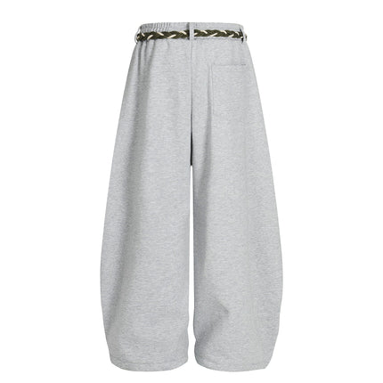 TALKLESSFASHION Fleece Scimitar Wide-Leg Sweatpants