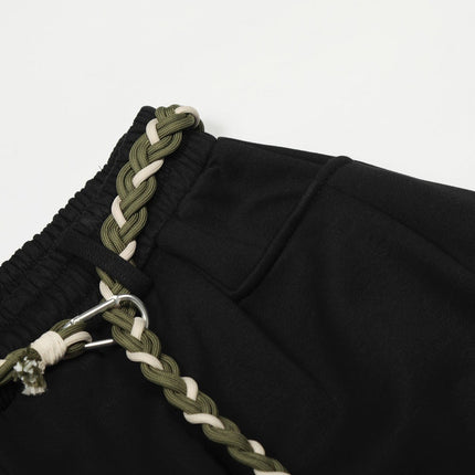 TALKLESSFASHION Fleece Scimitar Wide-Leg Sweatpants