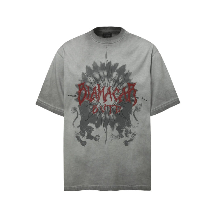 TALKLESSFASHION Gray / Xxl Gray Washed T-Shirts—4398