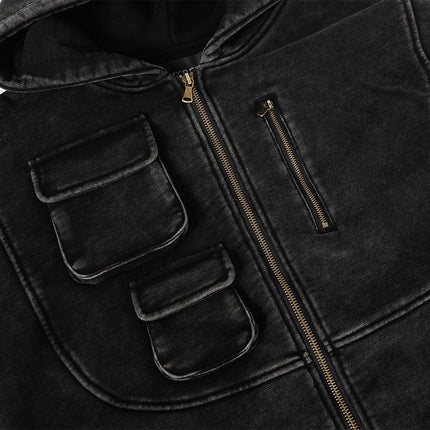 TALKLESSFASHION Heavy Functional Pocket Hoodie