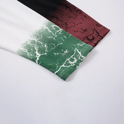 TALKLESSFASHION Hip-Hop Motorcycle Dark Print Long Sleeve Tee