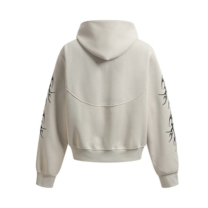 TALKLESSFASHION Hip-Hop Oversized Zipper Hoodie