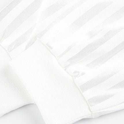 TALKLESSFASHION Jersey Campus Lapel Polo Sweatshirt