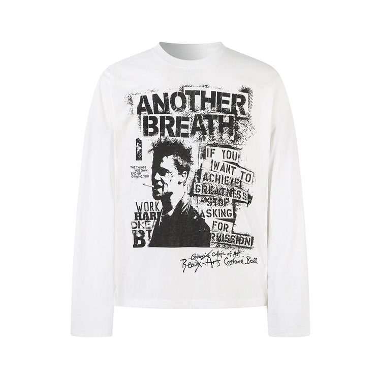 TALKLESSFASHION Jiayiku Autumn 2025 New American Retro Hip-Hop Trendy Brand Tee Street Culture Shirt Punk T-Shirt Long Sleeve Men