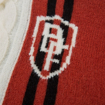 TALKLESSFASHION Jiayiku men's clothing 2025 autumn new Korean lazy campus style striped knitwear motorcycle sweater base layer