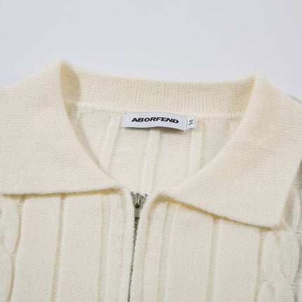 TALKLESSFASHION Jiayiku men's clothing 2025 autumn new Korean lazy campus style striped knitwear motorcycle sweater base layer