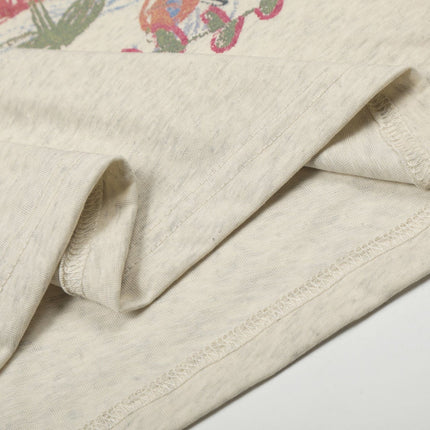 TALKLESSFASHION Jiayiku's 2026 spring/summer new printed T-shirt long-sleeved American trendy brand personalized graffiti color sports base shirt