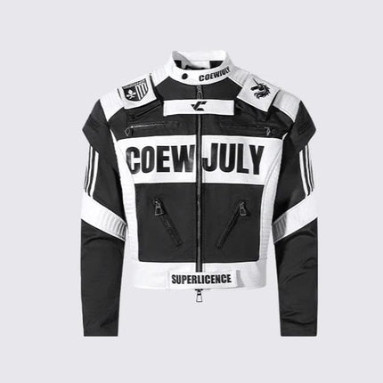 TALKLESSFASHION K1E autumn new product versatile American retro high-end sense motorcycle uniform simple stand-up collar jacket jacket for men and women