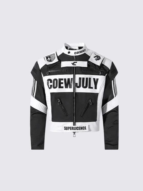 TALKLESSFASHION K1E autumn new product versatile American retro high-end sense motorcycle uniform simple stand-up collar jacket jacket for men and women