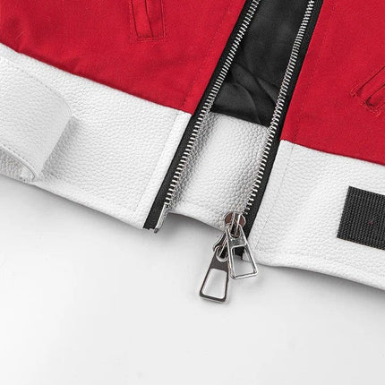 TALKLESSFASHION K1E autumn new product versatile American retro high-end sense motorcycle uniform simple stand-up collar jacket jacket for men and women